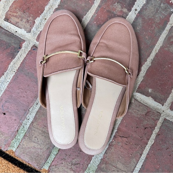 NAUTICA women’s Slides Size 8.5 Mules Tan comfortable casual easy slip on - Picture 8 of 8